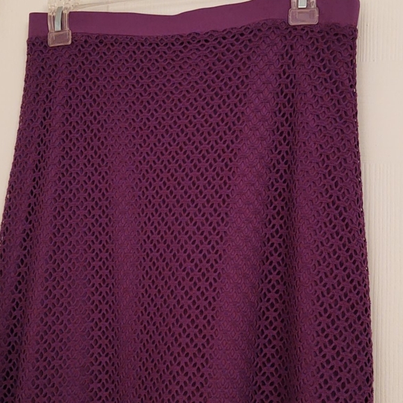 ☀️LIZ LANGE Asymetrical Skirt | Purple - Picture 5 of 8